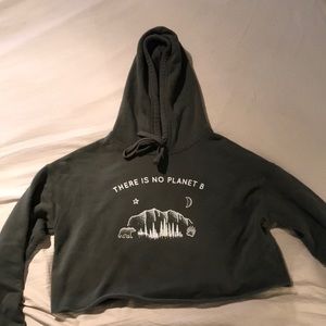 Cotton Crop Top Sweatshirt